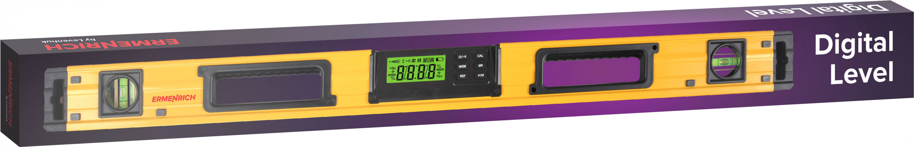 Цифровой уровень Ermenrich Verk LY80, желтый