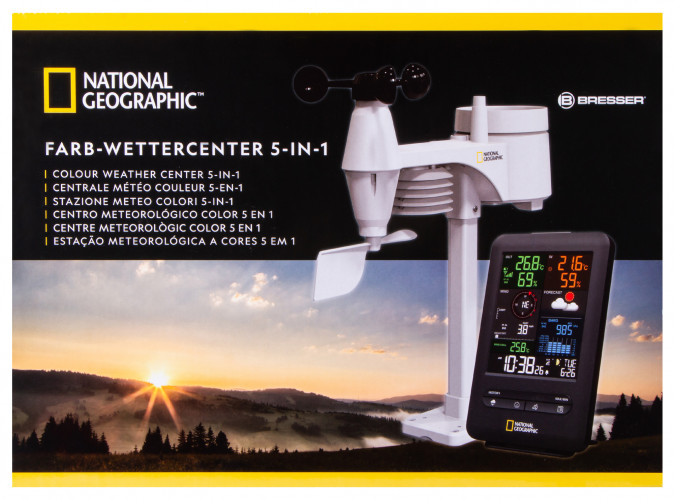 Метеостанция Bresser «5 в 1» с цветным экраном