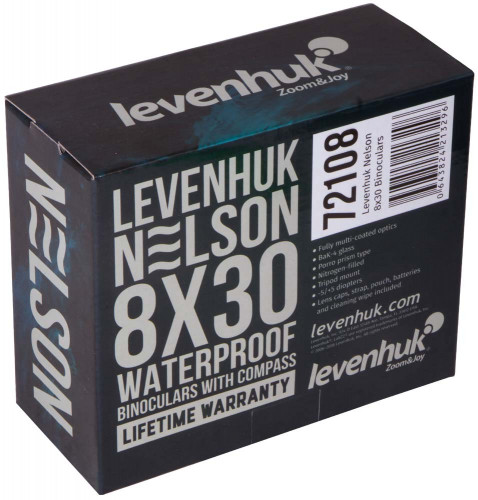 Бинокль Levenhuk Nelson 8x30 с сеткой и компасом