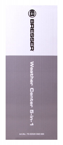 Метеостанция Bresser «5 в 1» с цветным дисплеем, черная