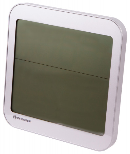 Часы настенные Bresser MyTime Meteotime LCD, серебристые