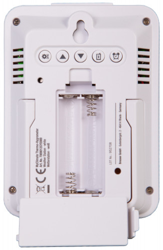 Гигрометр с часами Bresser MyClimate, белый