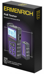Кабельный PoE-тестер Ermenrich NetGeeks NP25, фиолетовый