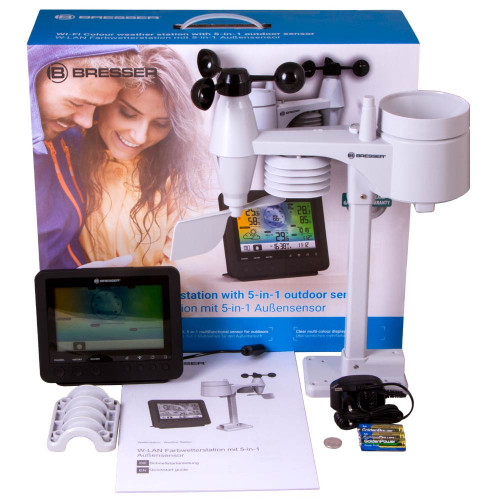 Метеостанция Bresser «5 в 1» Wi-Fi с цветным дисплеем