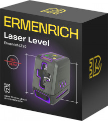 Лазерный уровень Ermenrich BASE LT20, фиолетовый