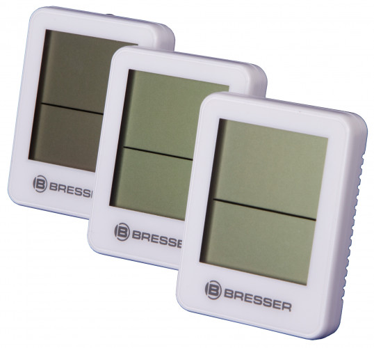 Гигрометр и термометр Bresser Temeo Hygro, набор 3 шт., белый