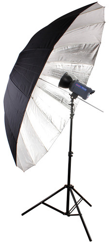 Фотозонт Bresser SM-09 Jumbo 180 см, черно-серебристый