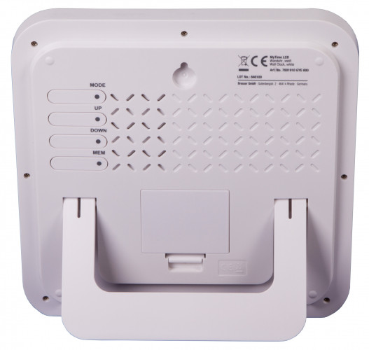 Часы настенные Bresser MyTime LCD, белые