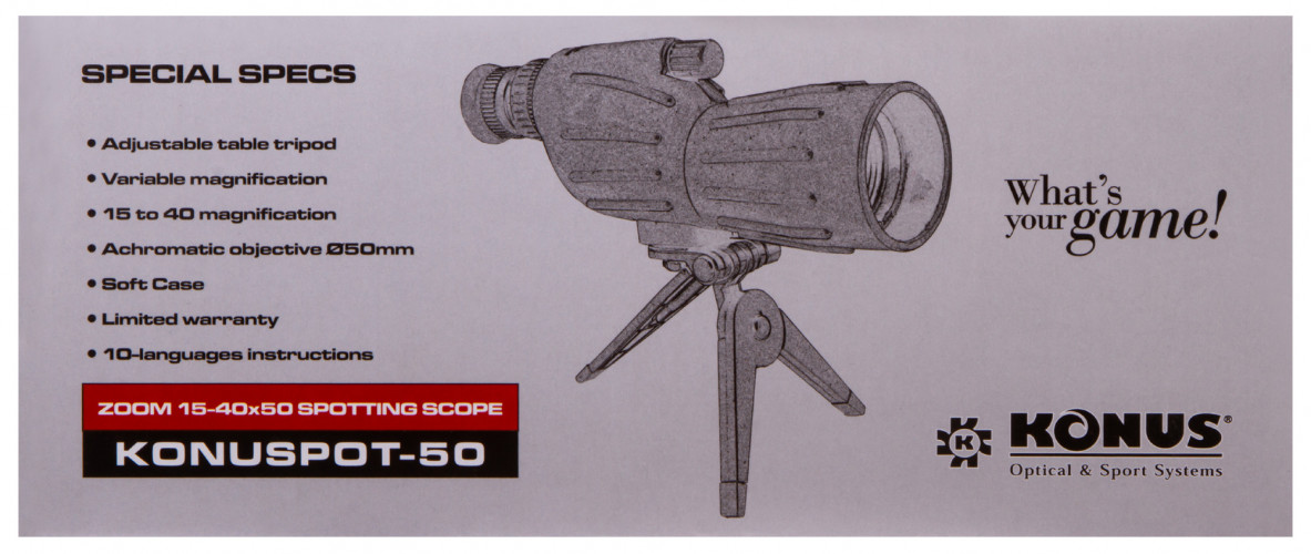 Зрительная труба Konus Konuspot-50 15–40x50