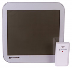 Часы настенные Bresser MyTime LCD, серебристые